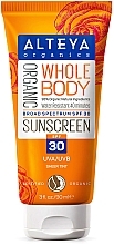 Düfte, Parfümerie und Kosmetik Sonnenschutzcreme für den Körper - Alteya Organic Sunscreen Cream Whole Body SPF30 