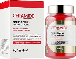 Straffendes Creme-Serum-Gesichtsserum mit Ceramiden - FarmStay Ceramide Firming Facial Cream Ampoule — Bild N2