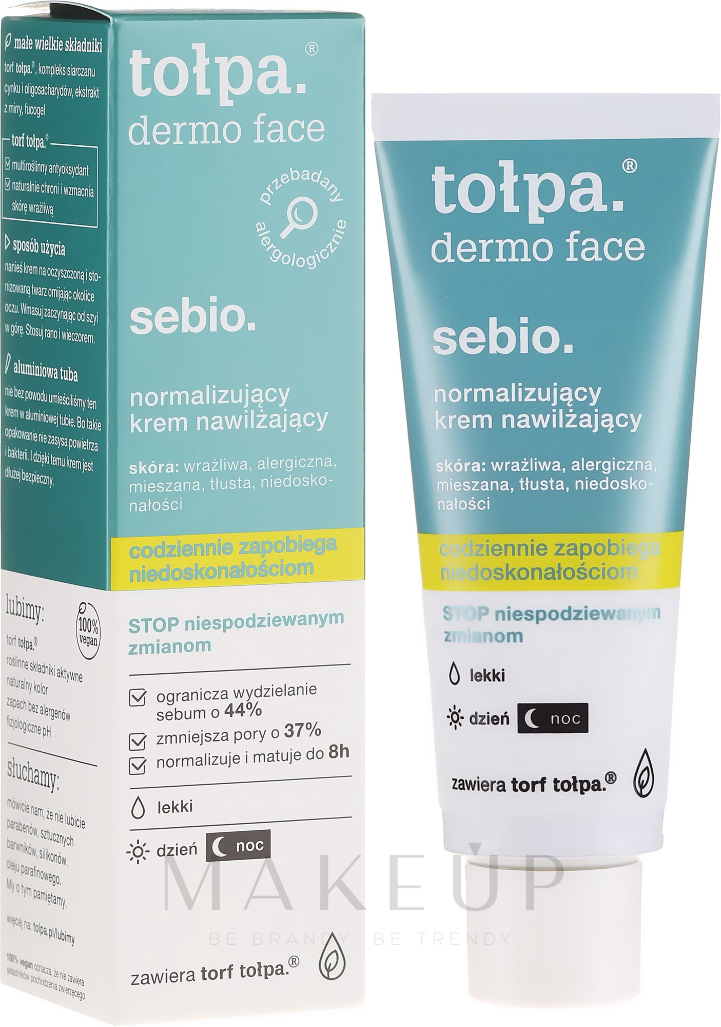 Normalisierende und mattierende Gesichtscreme für unvollkommene Haut - Tolpa Dermo Sebio Face Cream — Foto 40 ml