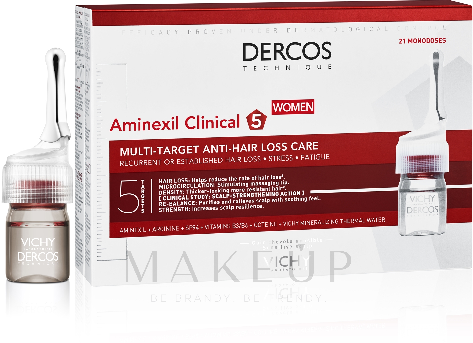 Behandlung gegen Haarausfall - Vichy Dercos Aminexil Clinical 5 — Bild 21 x 6 ml