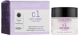 Creme gegen Alterung und Stress, für normale und trockene Haut - Facialderm C1 Anti-Age And Anti-Stress Cream — Bild N2