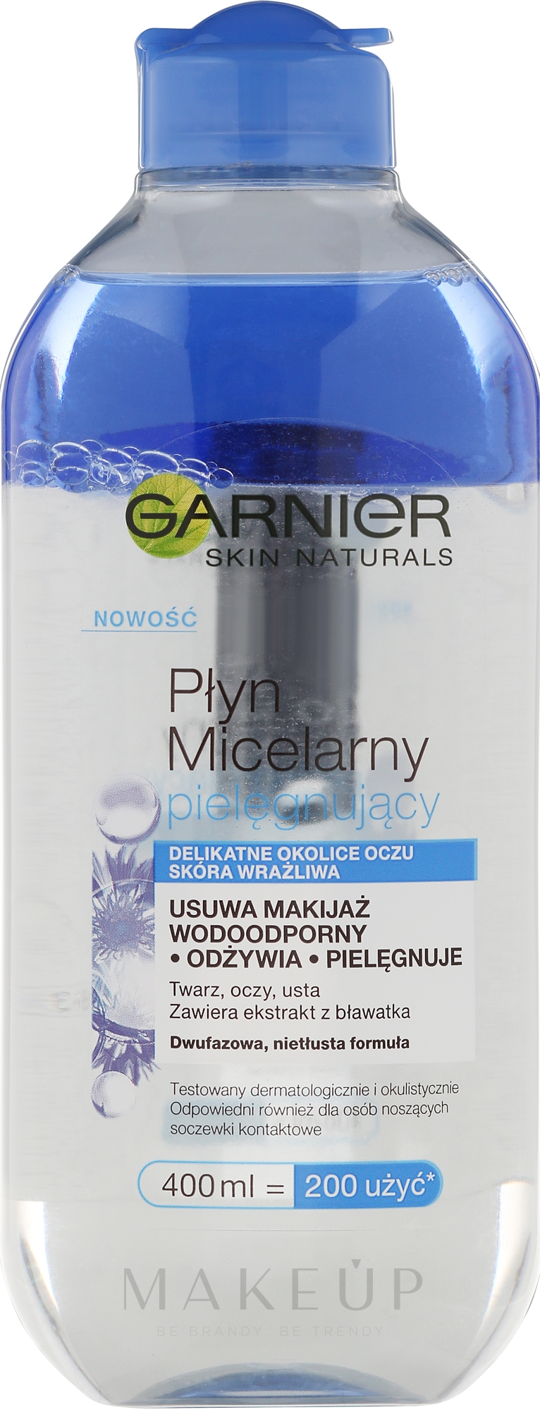 Zwei-Phasen-Mizellen-Reinigungswasser für empfindliche Haut und Augen - Garnier Skin Naturals Micelar Water — Foto 400 ml