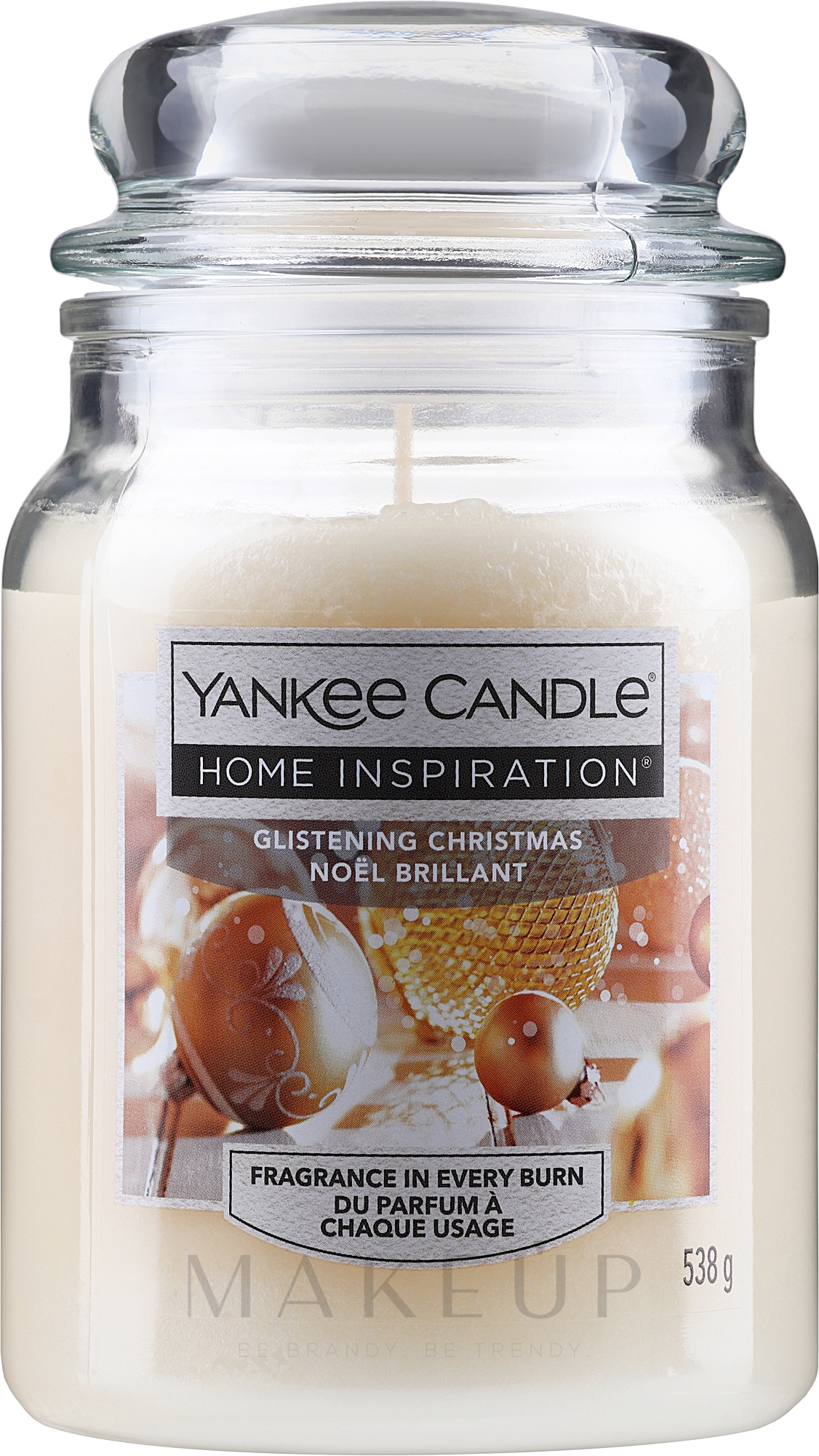 Duftkerze im Glas - Yankee Candle Home Inspiration Glistening Christmas — Bild 538 g