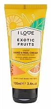 Düfte, Parfümerie und Kosmetik Handcreme - I Love Scents Exotic Fruit Hand And Nail Cream