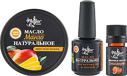 Geschenkset für Haut und Nägel Mango und Grapefruit - Mayur (oil/50ml + oil/15ml + oil/5ml) — Bild N1