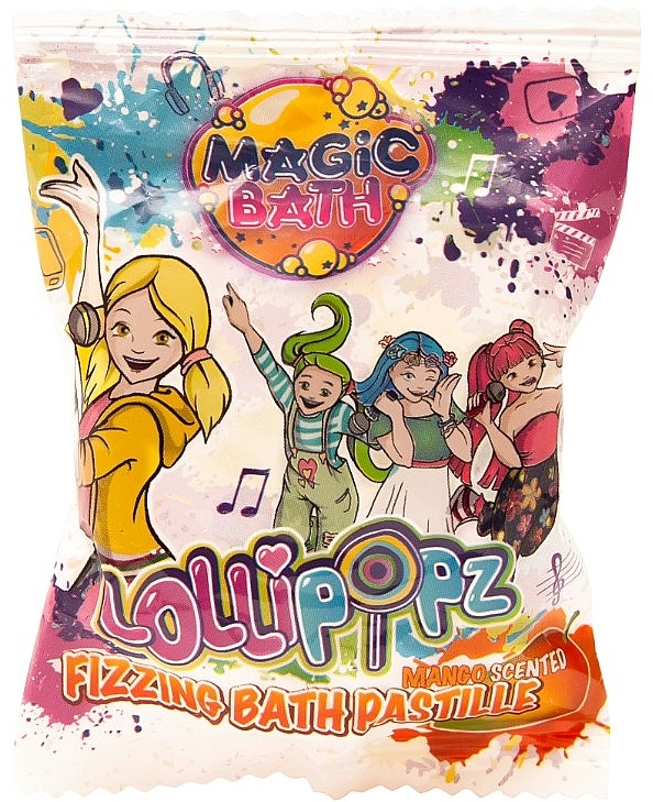 Sprudelnde Badetabletten Mango - EP Line Lollipopz Fizzing Bath Pastille — Bild N1