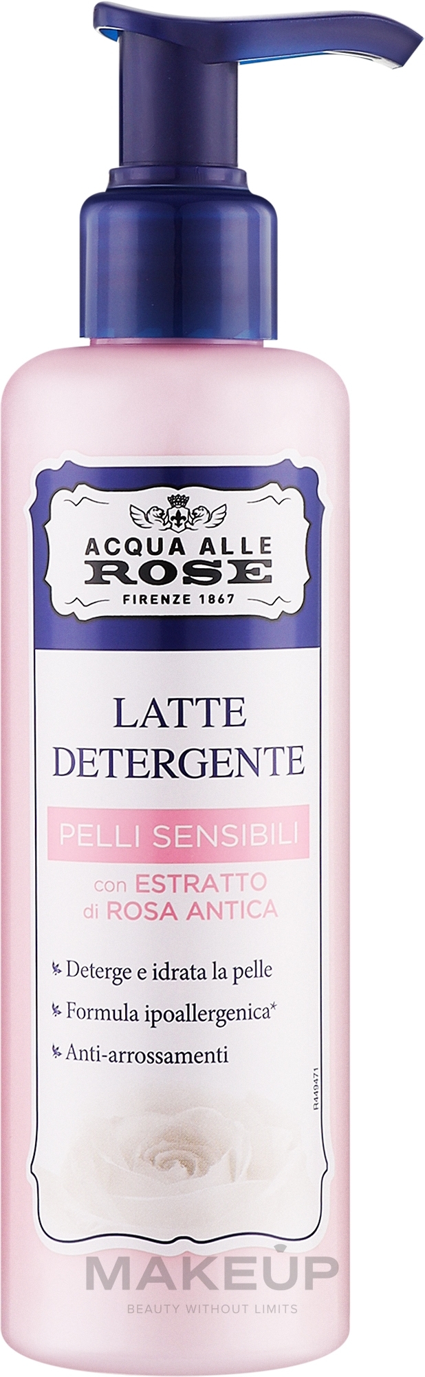 Reinigungsmilch für empfindliche Haut - Roberts Acqua alle Rose Latte Detergente Idratante — Bild 200 ml