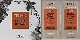 Düfte, Parfümerie und Kosmetik Probenset - Lakme Teknia Color Refresh Cocoa Brown (sh/10ml + mask/10ml)