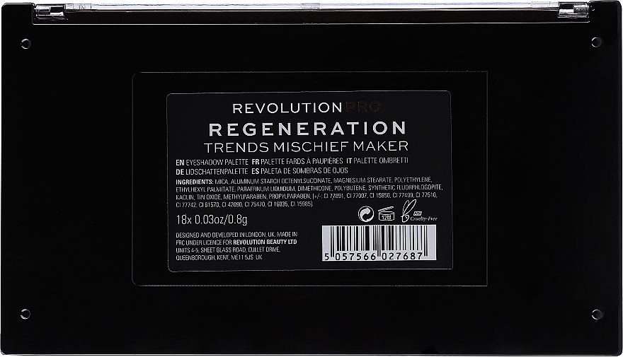Lidschattenpalette - Revolution Pro Regeneration Eyeshadow Palette — Bild N2