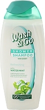 Düfte, Parfümerie und Kosmetik 2in1 Shampoo-Duschgel Refreshing - Wash&Go Shower Shampoo