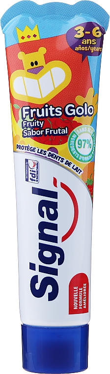Zahnpasta für Kinder mit Fruchtgeschmack 3-6 Jahre - Signal Kids Fruit Flavor Toothpaste — Bild N1