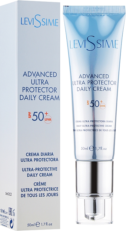 Sonnenschutzcreme für das Gesicht SPF 50+ - LeviSsime Advanced Ultra Protector Daily Cream SPF50 — Bild N1