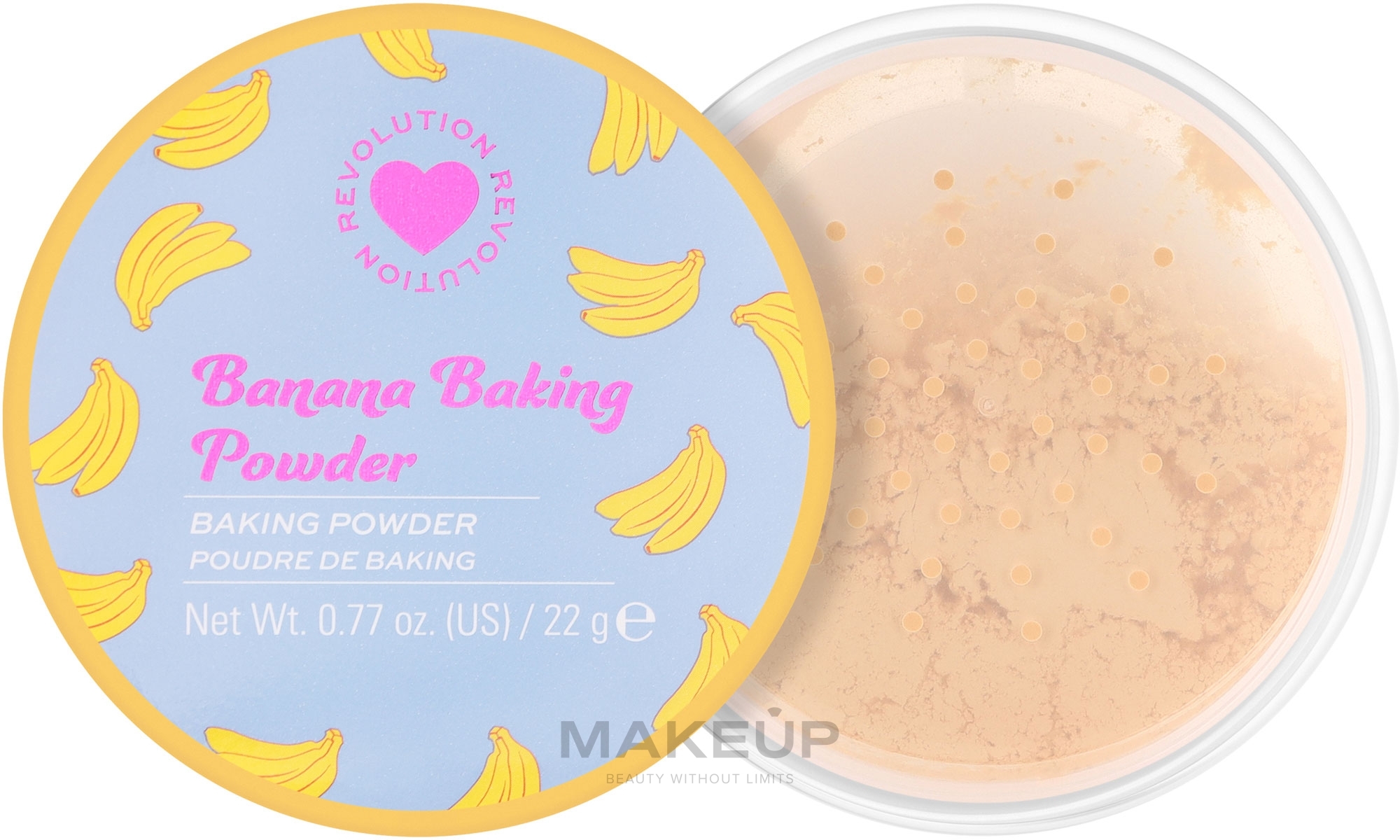 Loser Gesichtspuder Banane - I Heart Revolution Loose Baking Powder Banana — Bild 22 g