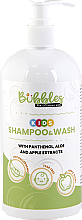 Düfte, Parfümerie und Kosmetik Shampoo & Duschgel für Kinder mit Panthenol, Aloe- und Apfelextrakt - Bubbles Kids Shampoo & Wash