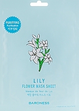 Tuchmaske für das Gesicht - Beauadd Baroness Flower Mask Sheet Lily Flower — Bild N1