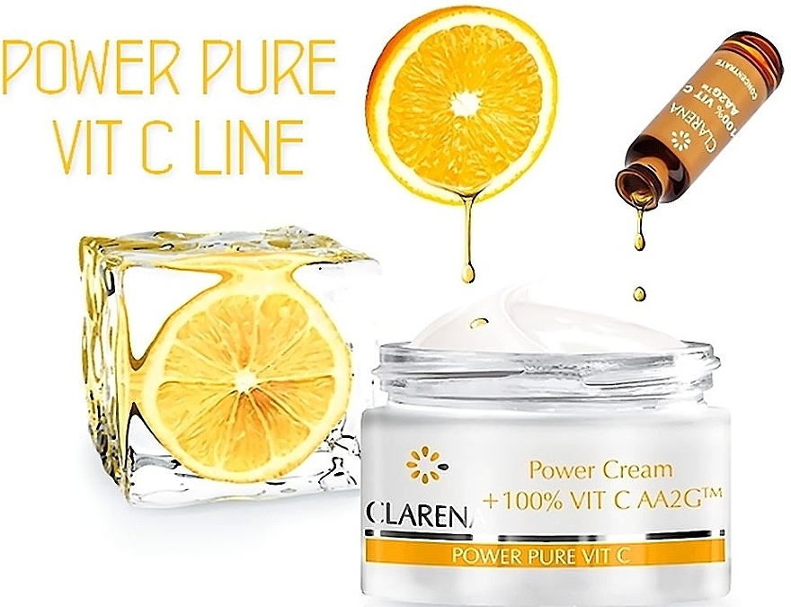 Gesichtscreme mit 100% Vitamin C und Seidenextrakt - Clarena Power Cream 100% Vit C Aa2g — Bild N5