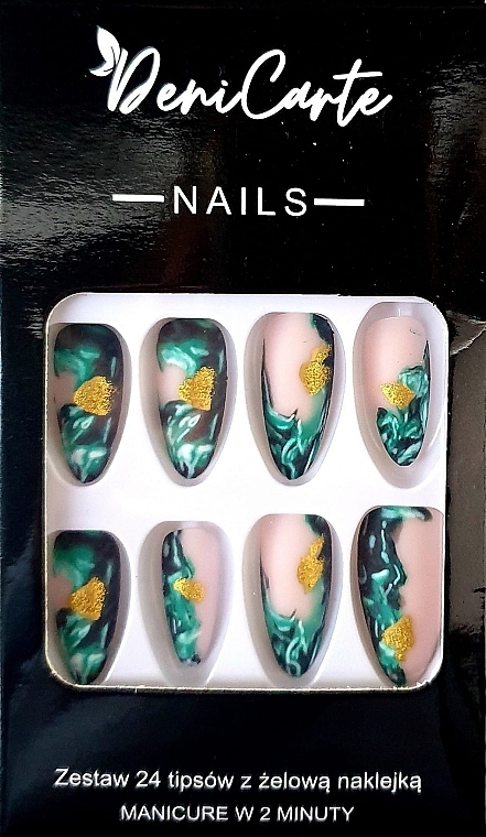 Künstliche Nägel in Mandelform 24 St. - Deni Carte Nails 7110  — Bild N1