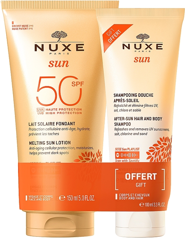 Körperpflegeset - Nuxe Sun Set Summer Protection (Lotion 150ml + Shampoo 100ml)  — Bild N1