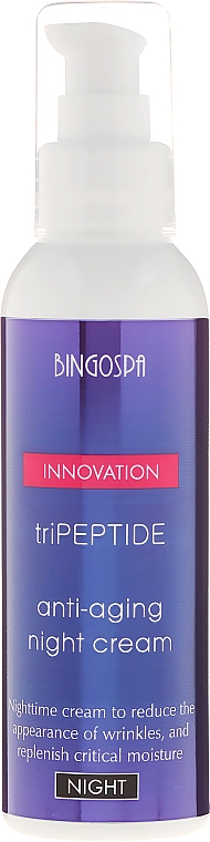 Anti-Aging Nachtcreme mit Tripeptide - BingoSpa Innovation TriPeptide Anti-Aging Night Cream — Foto N2