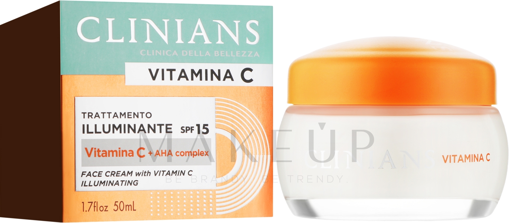 Aufhellende Gesichtscreme mit Vitamin C SPF 15 - Clinians Illuminating Face Cream with Vitamin C — Bild 50 ml