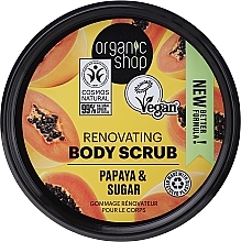 Düfte, Parfümerie und Kosmetik Körperpeeling mit Bio Papayaextrakt und Rohrzucker - Organic Shop Papaya & Sugar Body Scrub