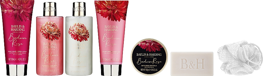 Körperpflegeset 7 St. - Baylis & Harding Boudoire Rose — Bild N2