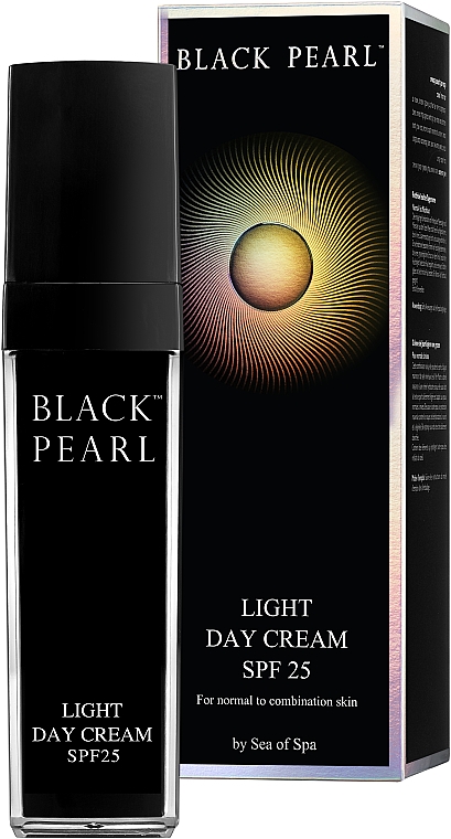 Ölfreie Tagescreme mit LSF 25 - Sea Of Spa Black Pearl Light Day Cream Oil Free Cream SPF25 — Bild N1