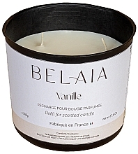 Aromakerze Vanille - Belaia Vanille Scented Candle Wax Refill  — Bild N2