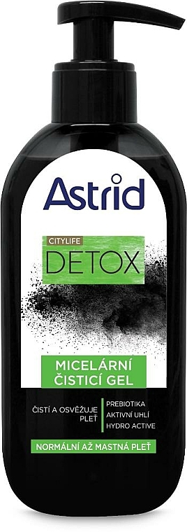Detox Mizellen-Reinigungsgel für normale und fettige Haut - Astrid Citylife Detox — Bild N1