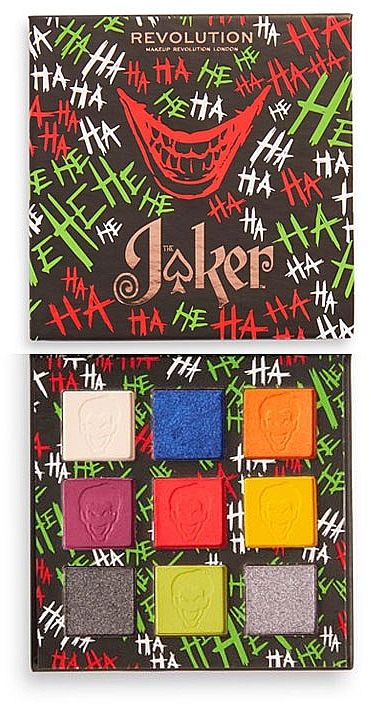 Lidschatten-Palette - Makeup Revolution X Dc Joker Shadow Palette Why So Serious — Bild N1