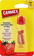 Düfte, Parfümerie und Kosmetik Feuchtigkeitsspendender Lippenbalsam für trockene und rissige Lippen mit Erdbeergeschmack SPF 15 - Carmex Lip Balm