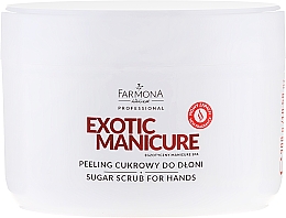 Düfte, Parfümerie und Kosmetik Zucker Handpeeling - Farmona Professional Egzotic Manicure Scrub