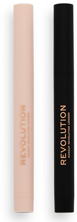 Make-up Set - Makeup Revolution Contour & Shadow Crayons (Konturenstift + Lidschattenstift 2x1,2g)  — Bild N1