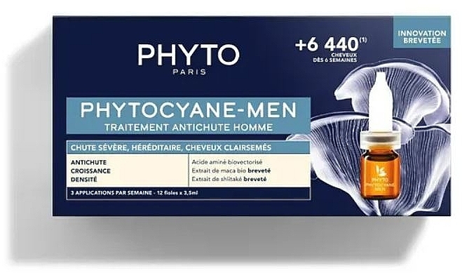 Ampullen gegen Haarausfall für Männer - Phyto Phytocyane Men Treatment — Bild N1