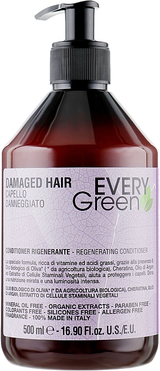 Regenerierende Haarspülung für geschädigtes Haar - EveryGreen Damaged Hair Conditioner — Bild N1
