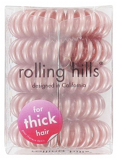 Spiral-Haargummi Bronze 5 St. - Rolling Hills 5 Traceless Hair Elastics Stronger Bronze — Bild N1