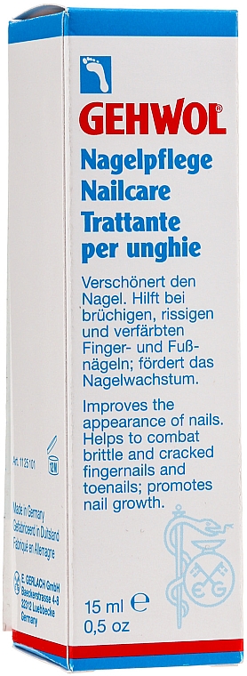 Nagelpflege für brüchige, rissige und verfärbte Finger- und Fußnägel - Gehwol Gerlan Nailcare