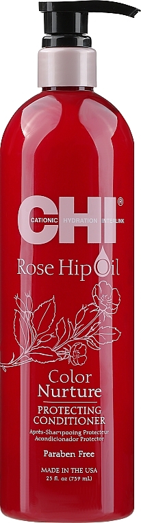 Conditioner mit Hagebuttenöl und Keratin - CHI Rose Hip Oil Protecting Conditioner — Bild N4