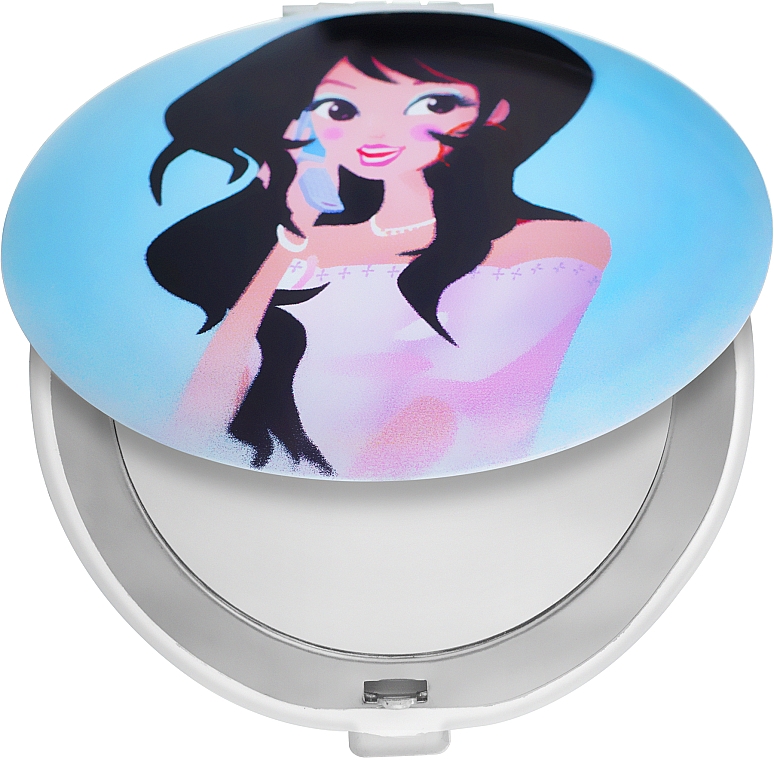 Kosmetischer Taschenspiegel Girl himmelblau - Titania — Bild N1