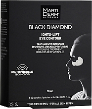 Düfte, Parfümerie und Kosmetik Festigende Anti-Falten Patches für die Augenpartie mit Lifting-Effekt - MartiDerm Black Diamond Ionto-Lift Eye Contour