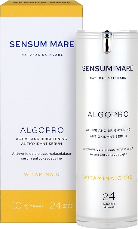 Aufhellendes Antioxidans-Serum mit Vitamin C 10% - Sensum Mare Algopro C Active And Brightening Antioxidant Serum — Bild N2