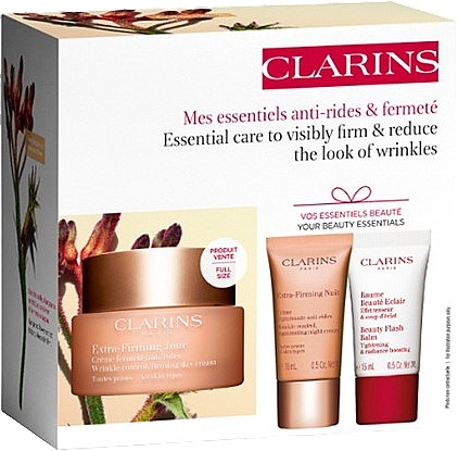 Seifenset - Clarins Firming & Anti-Wrinkle Essentials Set (Tagescreme 50ml + Nachtcreme 15ml + Körperbalsam 15ml) — Bild N2