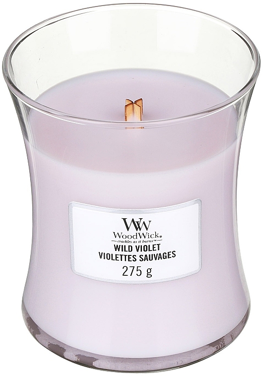 Duftkerze im Glas Wild Violet - WoodWick Hourglass Candle Wild Violet — Bild N2