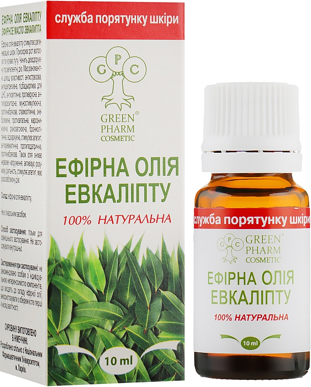100% Natürliches ätherisches Eukalyptusöl - Green Pharm Cosmetic — Bild N2