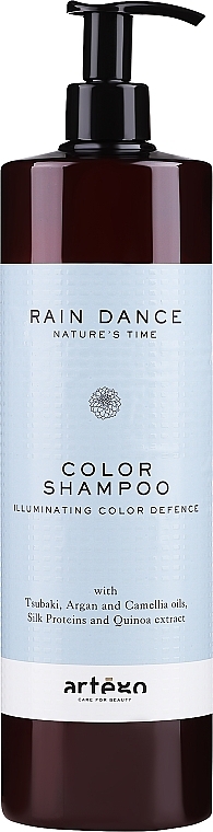 Tiefenreinigendes Shampoo für coloriertes Haar mit Arganöl und Seidenprotein - Artego Rain Dance Color Shampoo — Bild N2