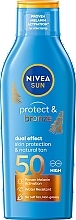 Bräunungslotion mit Sonnenschutz SPF 50 - Nivea Sun Protect & Bronze SPF50 Dual Effect — Bild N1