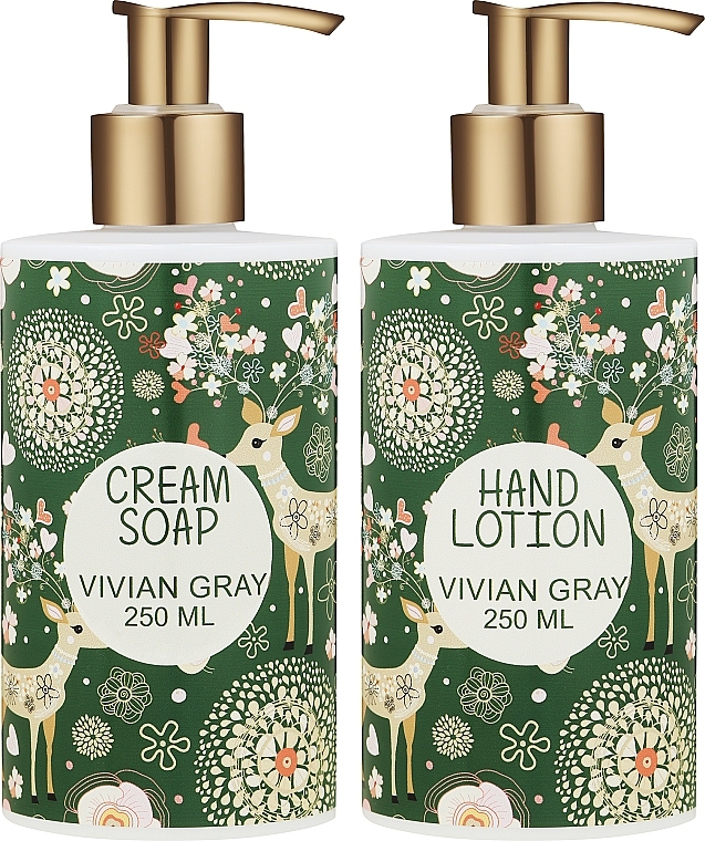 Set - Vivian Gray Golden Christmas Set (cr/soap/250ml + h/lot/250ml) — Bild N2