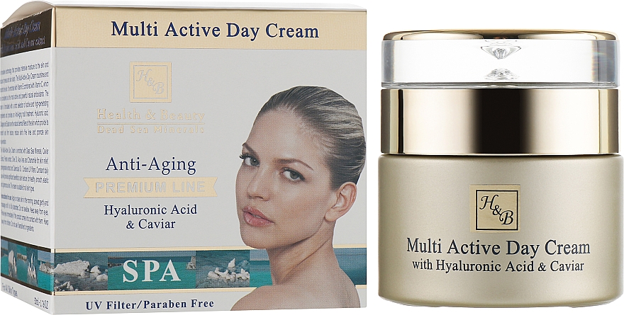 Multiaktive Tages-Gesichtscreme mit Hyaluronsäure - Health And Beauty Multi Active Day Cream — Bild N1