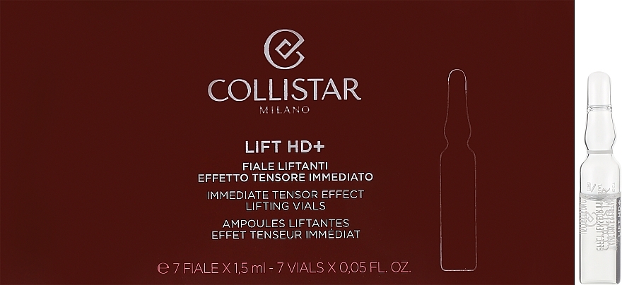 Ampullen mit Lifting-Effekt für Gesicht, Hals und Dekolleté - Collistar Lift HD+ Immediate Tensor Effect Lifting Vials — Bild N1