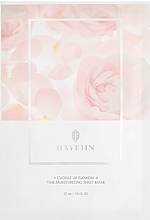 Düfte, Parfümerie und Kosmetik Feuchtigkeitsspendende Tuchmaske für das Gesicht - Hayejin Cuddle of Flowers Pink Moisturizing Sheet